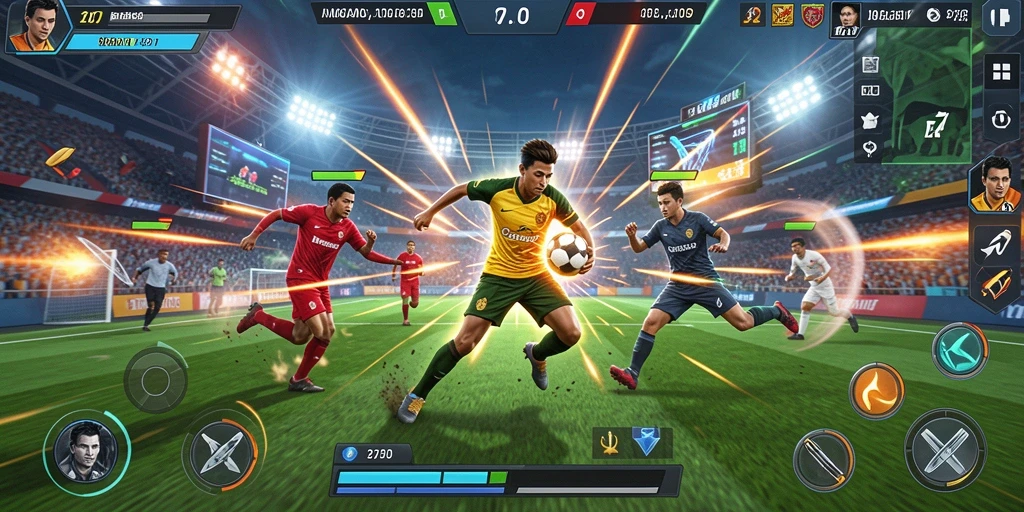 Tangkapan layar level dengan rintangan yang menantang.