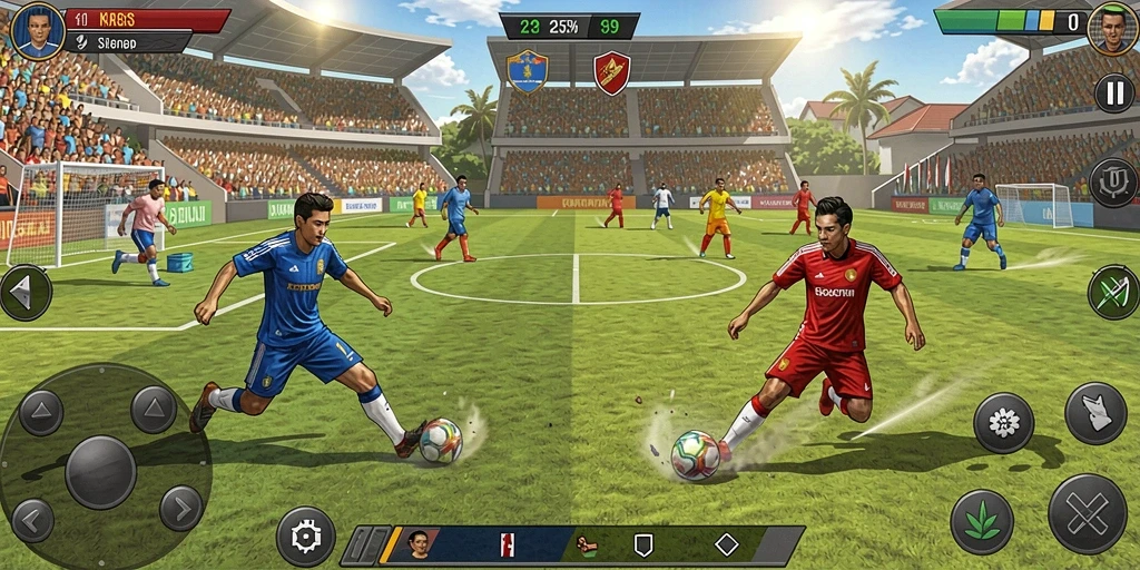 Tantangan seru di setiap level permainan.