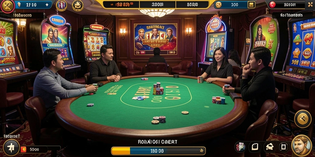 Screenshot memperlihatkan interaksi karakter dalam cerita.