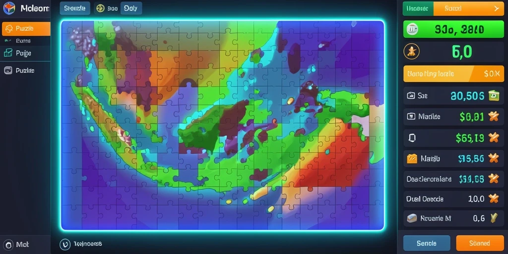 Screenshot 3: Karakter dengan perlengkapan keren yang telah diupgrade.