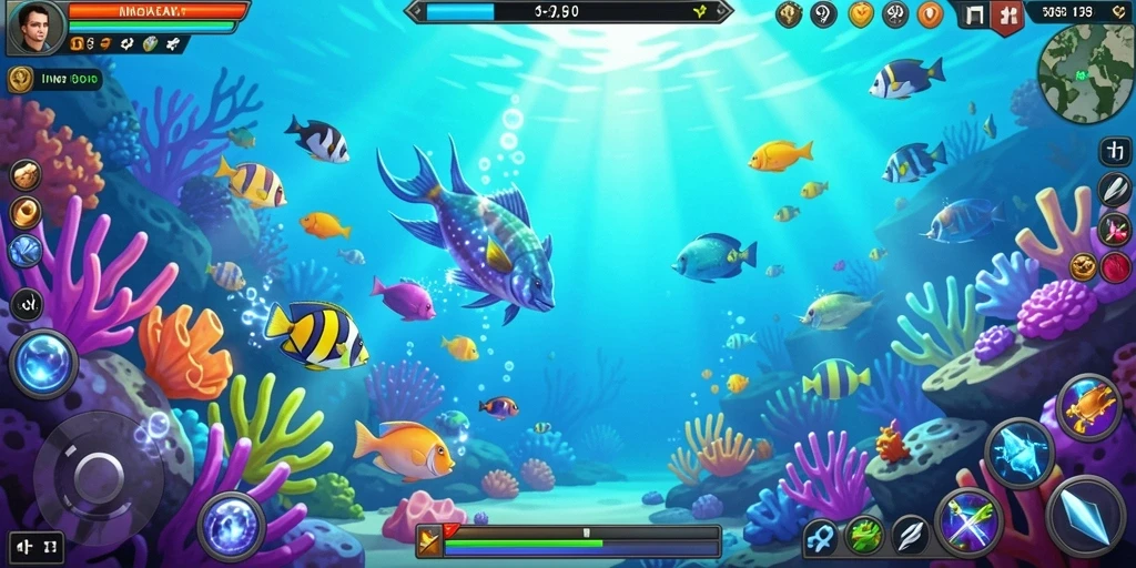 Screenshot dari pertarungan seru di dalam game.