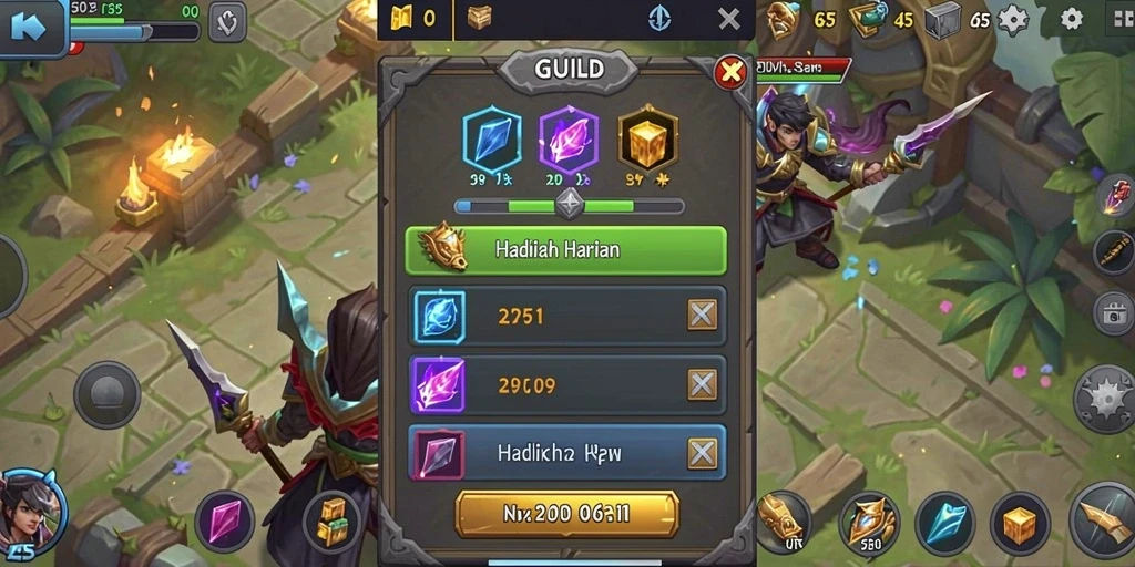 Screenshot level khusus dengan tantangan yang unik.