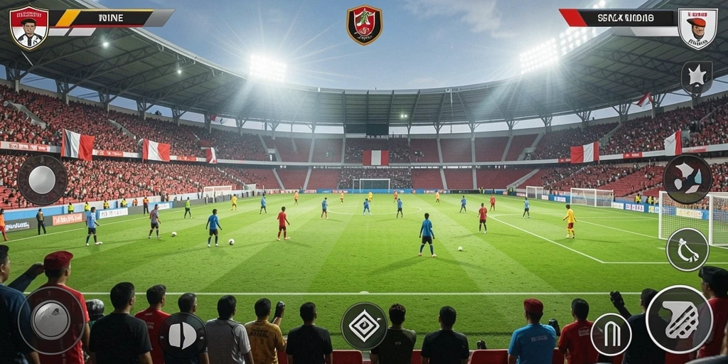 Visual grafis yang menawan dan detail.