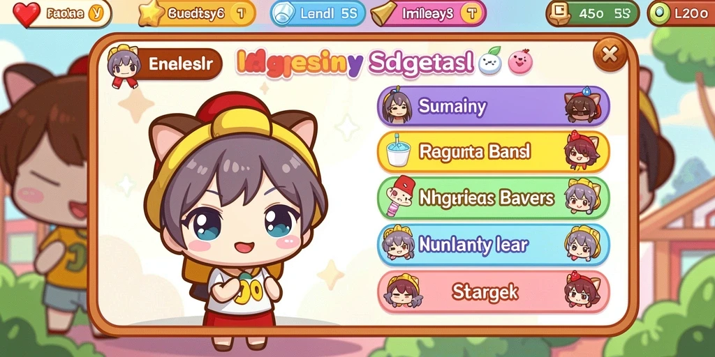 Screenshot fitur interaksi sosial antar pemain dalam SEHOKI.